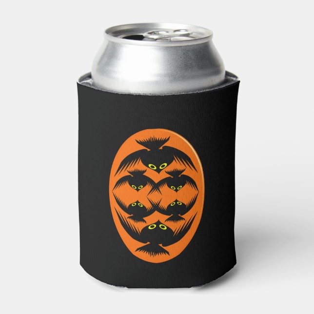 Halloween Crows Can Cooler (Can Front)