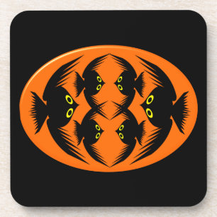 Halloween Crows Cork Coaster