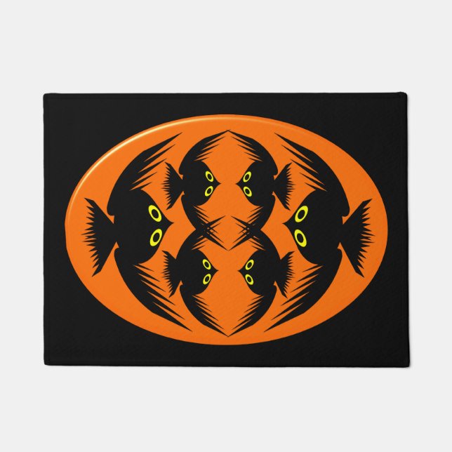 Halloween Crows Doormat (Front)