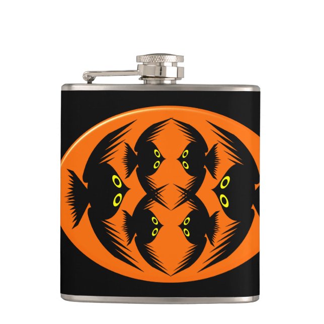 Halloween Crows Flask (Front)