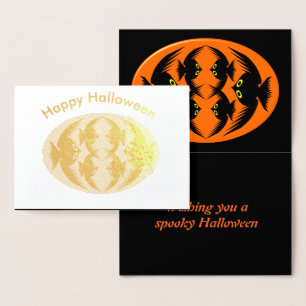 Halloween Crows Foil Card