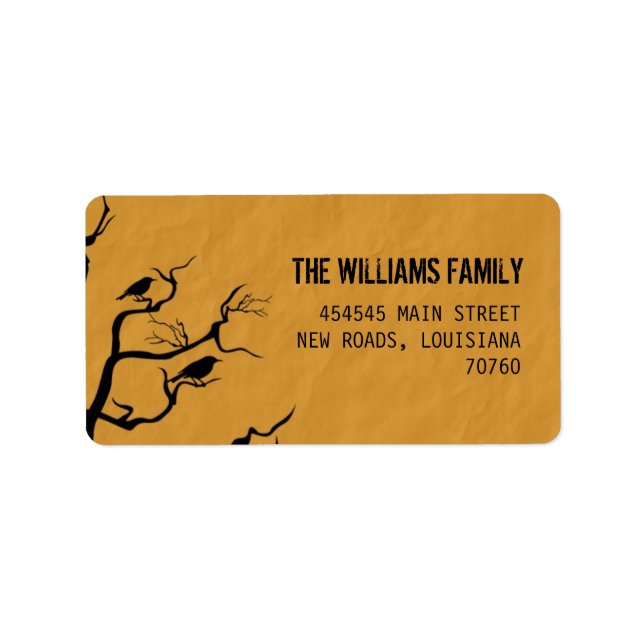 Halloween | Crows Label (Front)