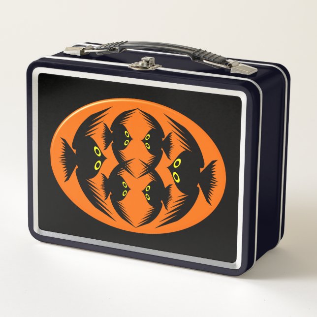 Halloween Crows Metal Lunchbox (Front)