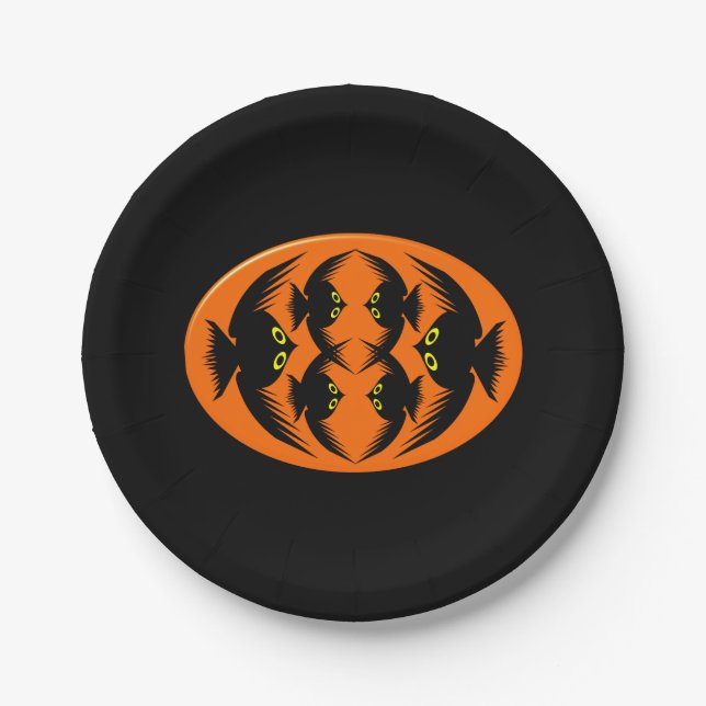 Halloween Crows Paper Party Plates (Front)