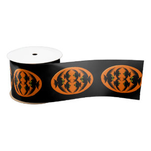 Halloween Crows Ribbon Satin Ribbon