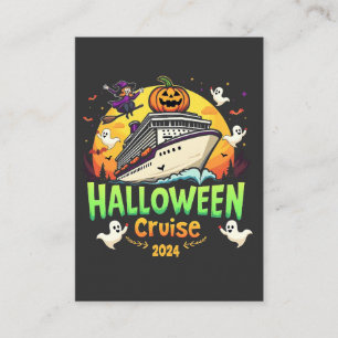 Halloween Cruise 2024 Spooky Cruisng Familly Trip Enclosure Card