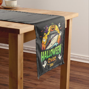 Halloween Cruise 2024 Spooky Cruisng Familly Trip Short Table Runner
