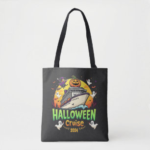 Halloween Cruise 2024 Spooky Cruisng Familly Trip Tote Bag