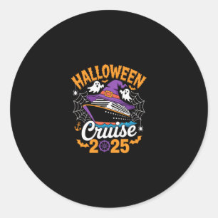 Halloween Cruise 2025 Fun Sea Adventure Enthusiast Classic Round Sticker