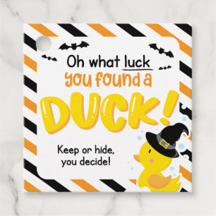 Halloween Cruise Duck Square Tags