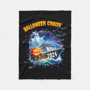 Halloween Cruise Ghost 2024 Matching Family Boo Cr Fleece Blanket