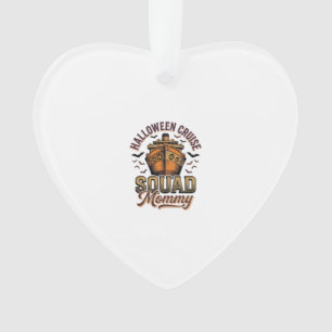 Halloween Cruise Mommy Vintage Ship Squad Design_1 Ornament