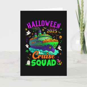 Halloween Cruise Squad 2025 Matching Cruising Crew Card