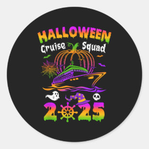 Halloween Cruise Squad 2025 Pumpkin Soky Season Fa Classic Round Sticker