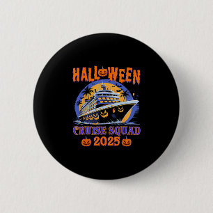 Halloween Cruise Squad 2025 Spooky Pumpkin Cruise  6 Cm Round Badge