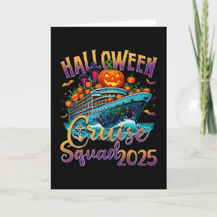 Halloween Cruise Squad 2025 Vacation Matching Fami Card