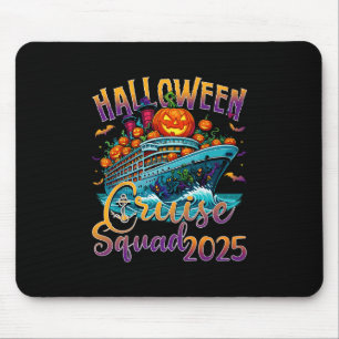 Halloween Cruise Squad 2025 Vacation Matching Fami Mouse Pad