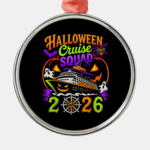 Halloween Cruise Squad 2026 Matching Cruising Metal Tree Decoration