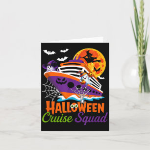 Halloween Cruise Squad Boo Ghosts Witch Horror Card