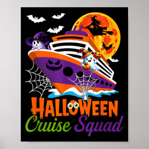 Halloween Cruise Squad Boo Ghosts Witch Horror Poster