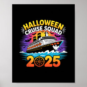 Halloween Cruise Squad Family Funny Pajamas Costum Poster