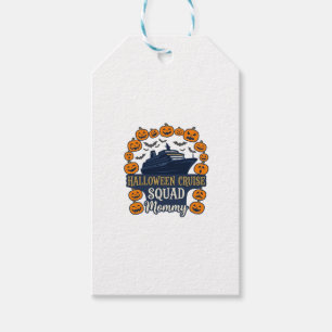 Halloween Cruise Squad Mummy Ship Pumpkins Bats_1 Gift Tags