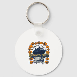 Halloween Cruise Squad Mummy Ship Pumpkins Bats_1 Key Ring