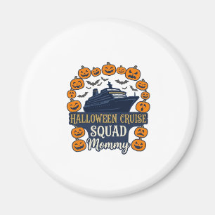 Halloween Cruise Squad Mummy Ship Pumpkins Bats_1 Magnet