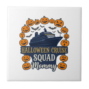 Halloween Cruise Squad Mummy Ship Pumpkins Bats_1 Tile