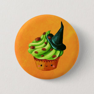 Halloween Cupcake full of tiny spiders 6 Cm Round Badge