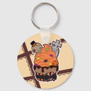 Halloween Cupcake Key Ring