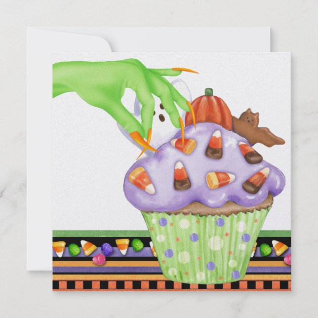 Halloween Cupcake Party Invitation by SRF (Front)