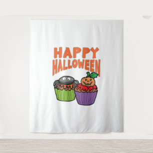 Halloween cupcakes tapestry