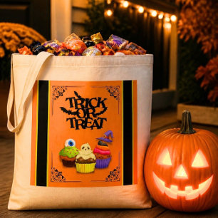 Halloween Cupcakes Trick or Treat Tote Bag