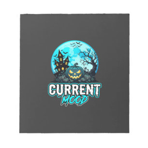 Halloween Current Mood Haunted Pumpkin Notepad
