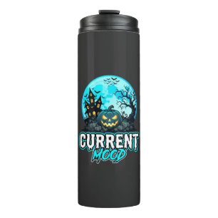 Halloween Current Mood Haunted Pumpkin Thermal Tumbler