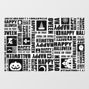Halloween Custom Cool Whimsical Typography Black