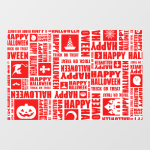 Halloween Custom Cool Whimsical Typography Red