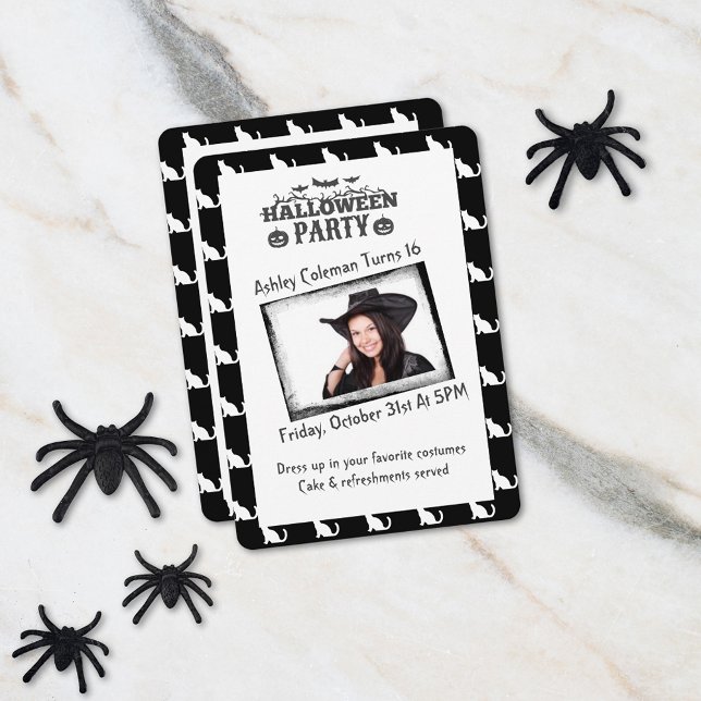Halloween Custom Photo Birthday Party Invitation (Creator Uploaded)