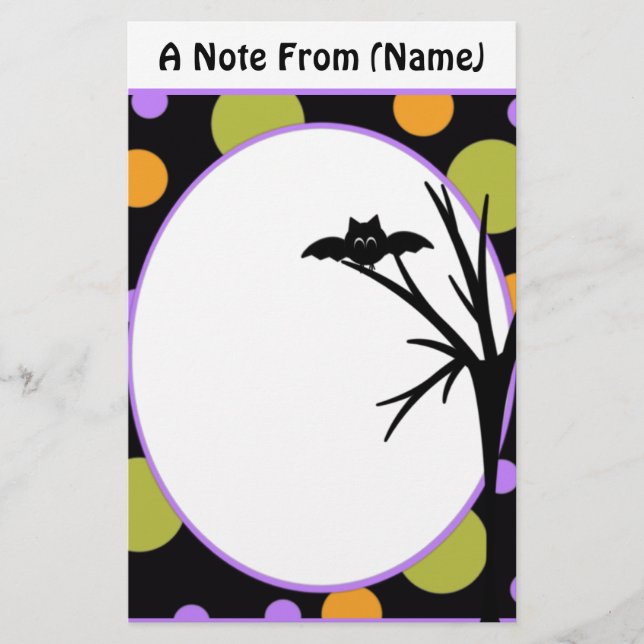 Halloween Custom Stationery (Front)