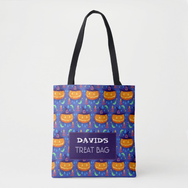 Halloween Custom Treat & Candy Tote Bag (Front)