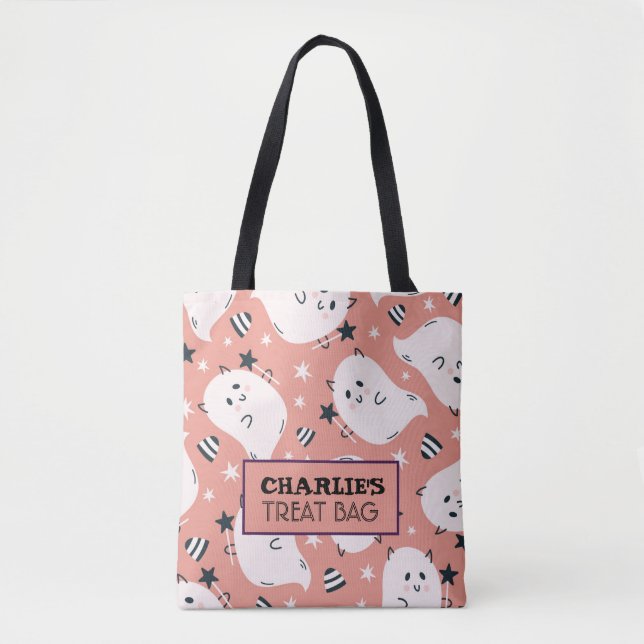 Halloween Custom Treat & Candy Tote Bag (Front)