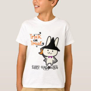 Halloween Custom Whimsical Funny Cute Rabbit T-Shirt