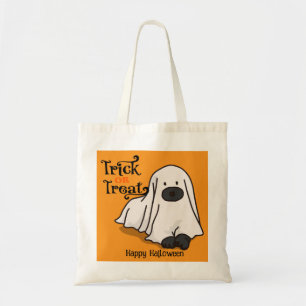 Halloween Custom Whimsical Funny Dog Tote Bag