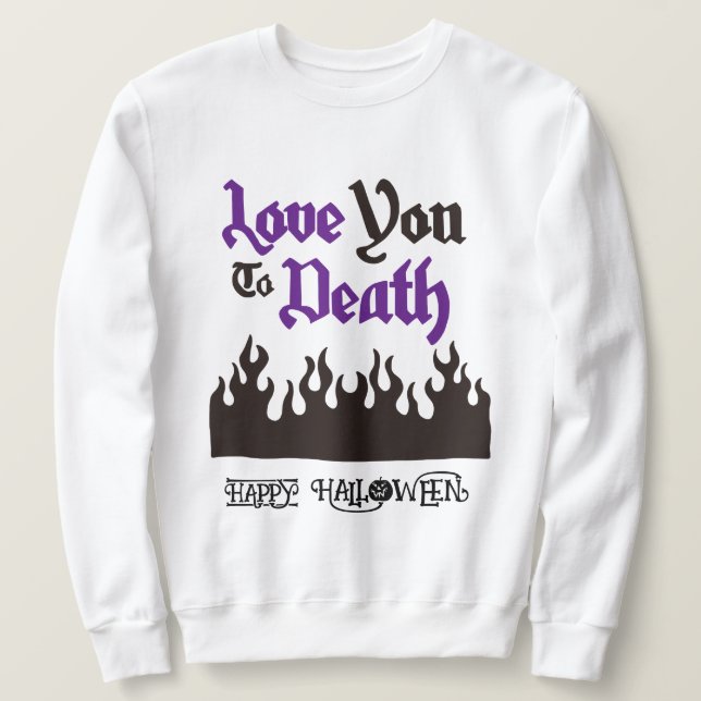 Halloween Custom Whimsical Funny Illustration   Sweatshirt (Design Front)