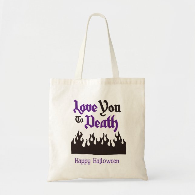 Halloween Custom Whimsical Funny Modern  Tote Bag (Front)