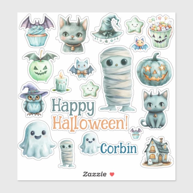 Halloween Customise Cut Vinyl Sticker (Sheet)