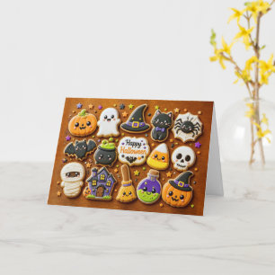 Halloween Cute and Fun Cookie Cutter Cookies Card
