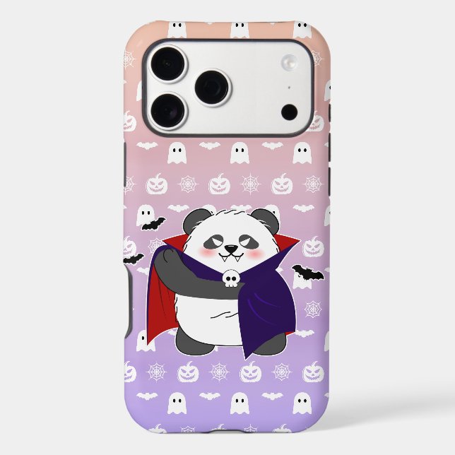 Halloween Cute Baby Panda Dracula Vampire (Back)