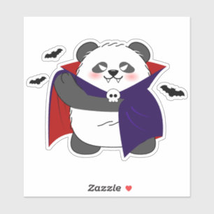 Halloween Cute Baby Panda Dracula Vampire